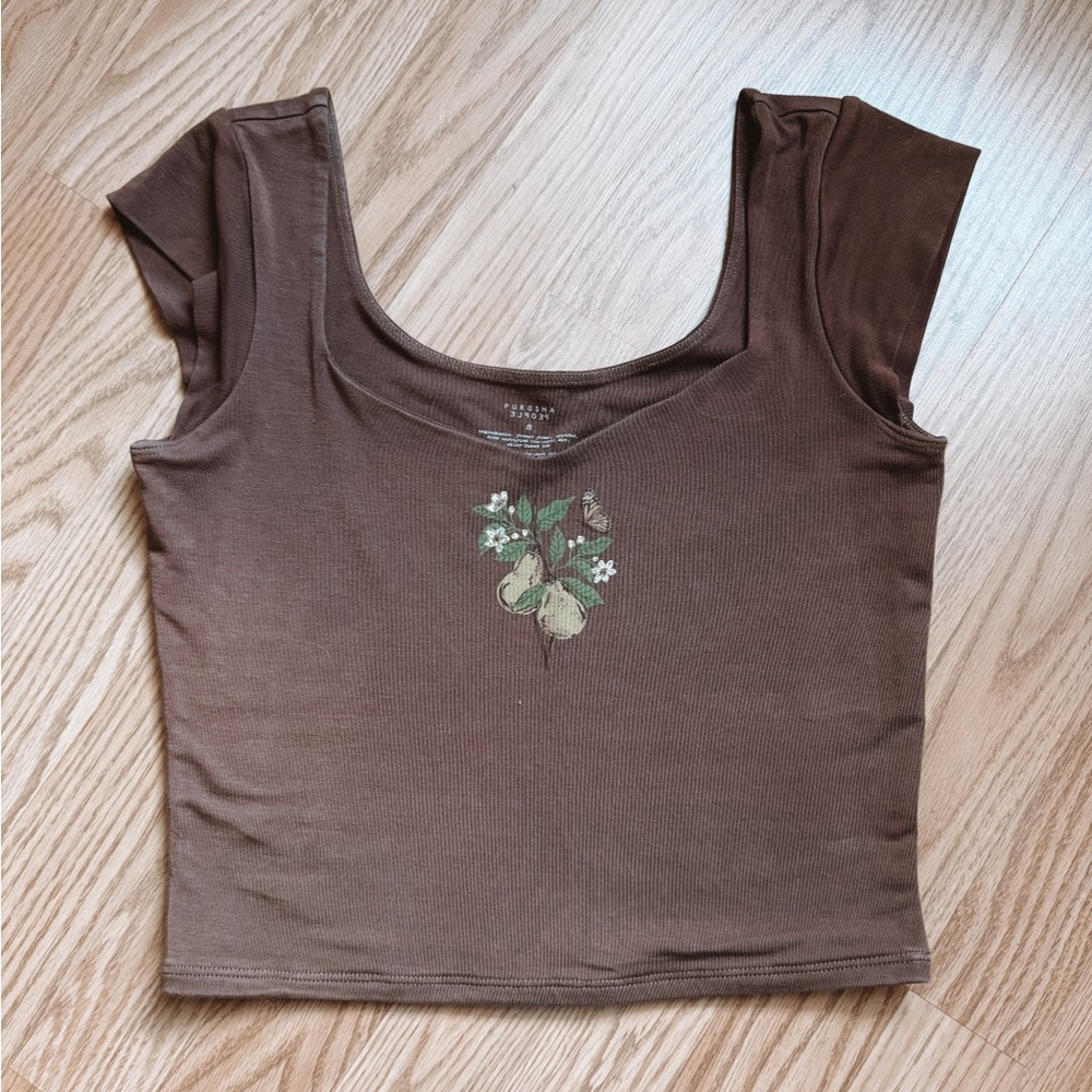 Purusha People Pear Dream Petal Sleeve Top